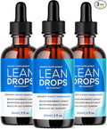(3 Pack) Lean Drops – LeanDrops Liquid Formula Original Lean Drops Supplement All Natural Premium Advanced Formula Leandrops Support for Overall Wellness and Support Health 3 Bottles for 3 Months