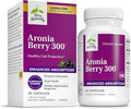 Terry Naturally Aronia Berry 300 - Antioxidant Supplement for Heart &amp Cellular Health - Vegan &amp Gluten-Free - 30 Capsules (30 Servings)