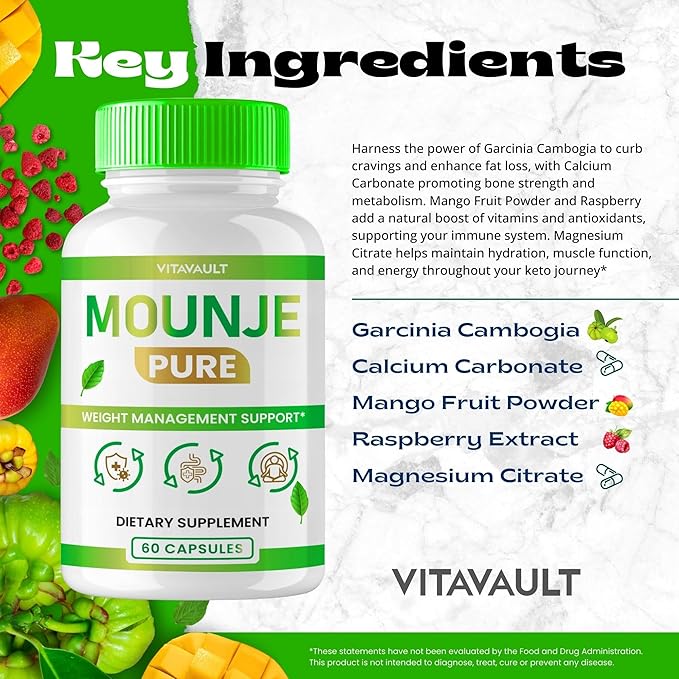Mounje Pure Keto Capsules Mounje Pure Advanced Formula Pills - Maximum Strength Mounje Pure All Natural Keto Pills MounjePure Capsules Mounje Pure Official Formula Pills Reviews (2 Pack)