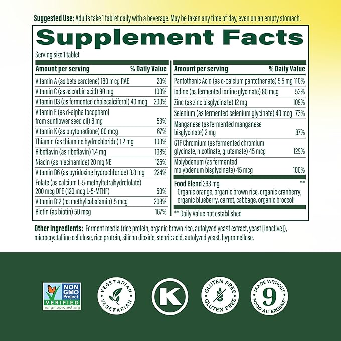 Mega Food Men Over 55 One Daily 120 Count  0.515 Pound