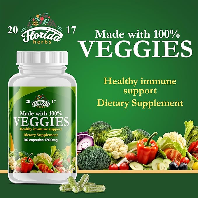 Fruits and Vegetables Supplement - 180 Fruit and 180 Veggie Capsules - Nature Vitamins Balance of Fruits and Veggies Supports Energy Balance Soy Free Vegan Capsules - 360 Count (Pack of 4)