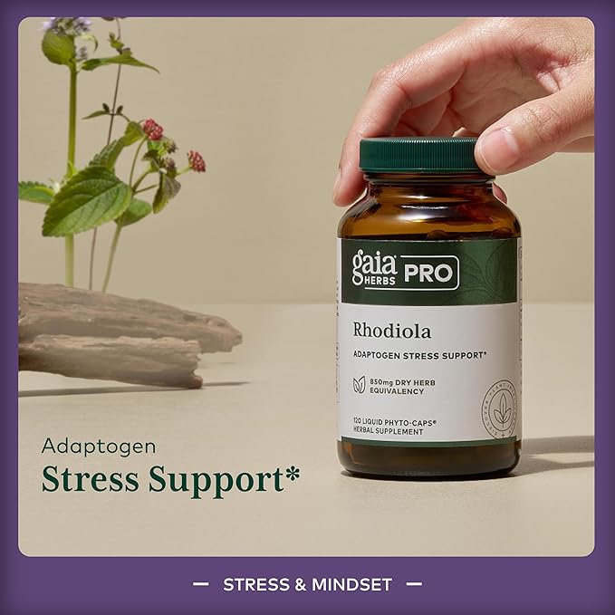 Gaia Herbs Pro Revive HPA - Adrenal Health Support Supplement* - Energy Supplement* with Cordyceps Asian Ginseng Licorice Root &amp Prickly Ash - 60 Liquid Phyto-Caps (30 Servings)