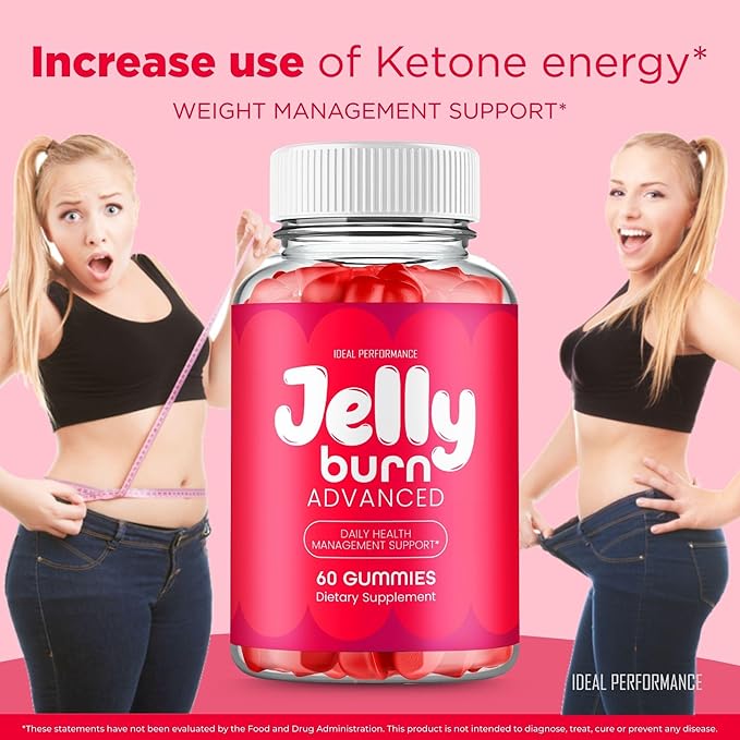 Jelly Burn Gummies Official JellyBurn Gummy Supplement - Maximum Strength All Natural Health &amp Wellness Support Advanced Formula for Active Lifestyle Jelly Burn Gummy Support Reviews (5 Pack)