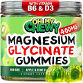 Center-Filled Magnesium Glycinate Gummies 400MG - High Absorption for Kids Teens &amp Adults - Supplement for Sleep Calm &amp Muscle Relaxation with B6 &amp D3 - Gluten Free &amp Vegan Friendly