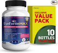 EyeFortin MAX Eye Health Supplement 60 Capsules Extra Strength with Lutein Vitamins A C E B12 Bilberry Extract 30 Day Supply (10)