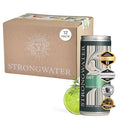 Strongwater Non Alcoholic Gin &amp Tonic - 12 Pack Cans (8.4 Fl Oz Each) - Premium Non Alcoholic Drinks - Ready to Drink Gin and Tonic Alcohol Free Drinks Made with Quinine Citrus Lemongrass &amp