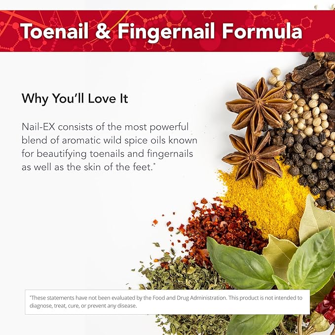 Physician's Strength Nail-EX - 1 fl oz - For Healthy Nails &amp Skin - Toenail &amp Fingernail Formula - 43 Servings