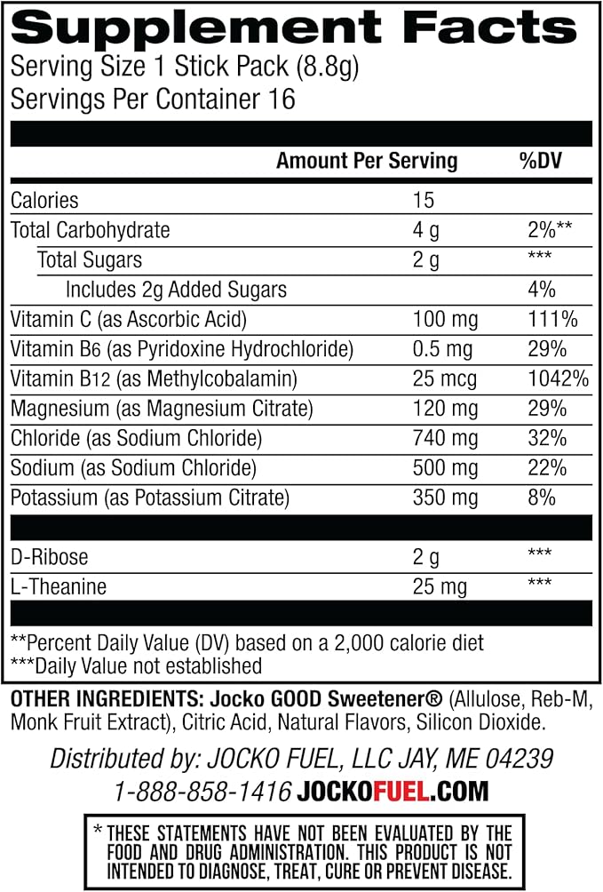 Jocko Fuel Hydrate Sticks Fruit Punch