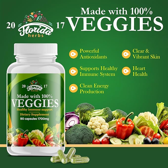 Fruits and Vegetables Supplement - 90 Fruit and 90 Veggie Capsules - Nature Vitamins Balance of Fruits and Veggies Supports Energy Balance Soy Free Vegan Capsules - 90 Count (Pack of 2)
