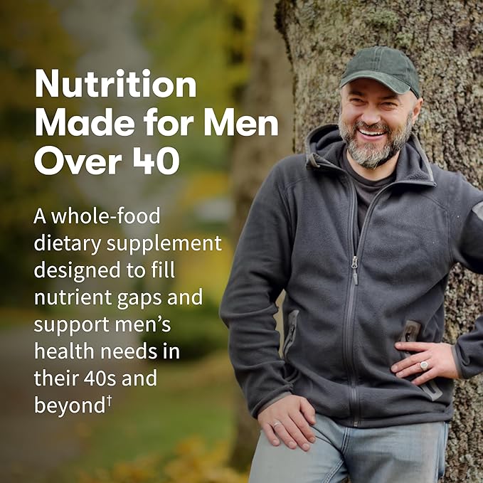 Garden of Life Organics Men's 40+ Multivitamin with Prostate Support B12 &amp Vitamins – Vegan Daily Whole Food Multivitamin Non-GMO Certified Organic 120 Tablets