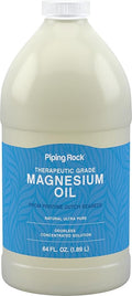 Piping Rock Pure Magnesium Oil | 64oz | Therapeutic Grade | Concentrated Magnesium | Paraben Free Odorless Formula | Vegetarian Non-GMO Gluten Free Supplement