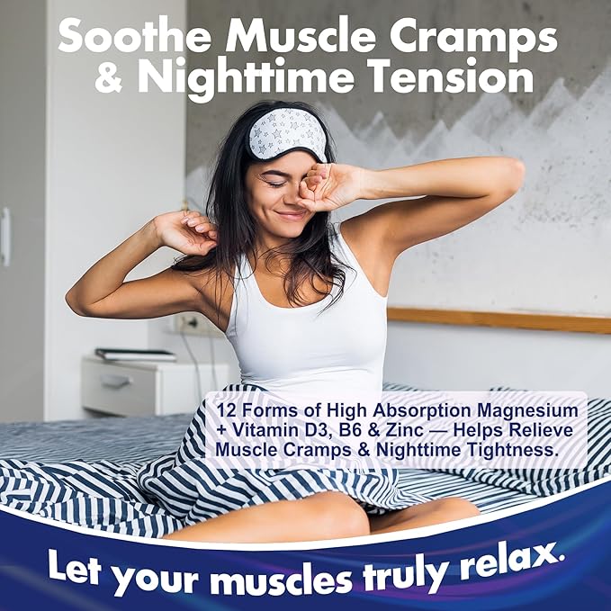Full Spectrum Magnesium Glycinate Complex 21 in 1 Gummies for Deep Calm Sleep 12 Forms Magnesium Citrate Malate Taurate Orotate for Women Men + Probiotics w/Ashwagandha L-Theanine GABA 120Cts