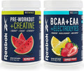 Reebok REEenergize &amp REEcover Bundle | Pre-Workout + BCAA Recovery System | Watermelon Crush &amp Strawberry Lemonade | Train &amp Recover Pack