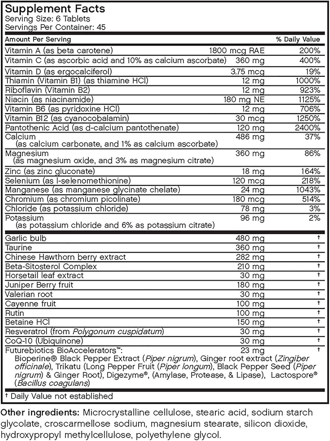 Futurebiotics Pressur-Lo 270 Vegetarian Tablets