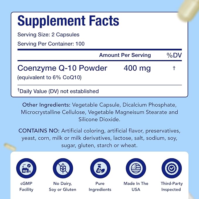 Extra Strength Pterostilbene &amp CoQ10 400mg Bundle | Cognitive Cellular Aging &amp Brain Support Bundle with Pterostilbene and Coenzyme Q10 Supplements