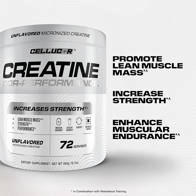 Cellucor Cor-Performance Creatine Monohydrate for Strength and Muscle Growth 72 Servings