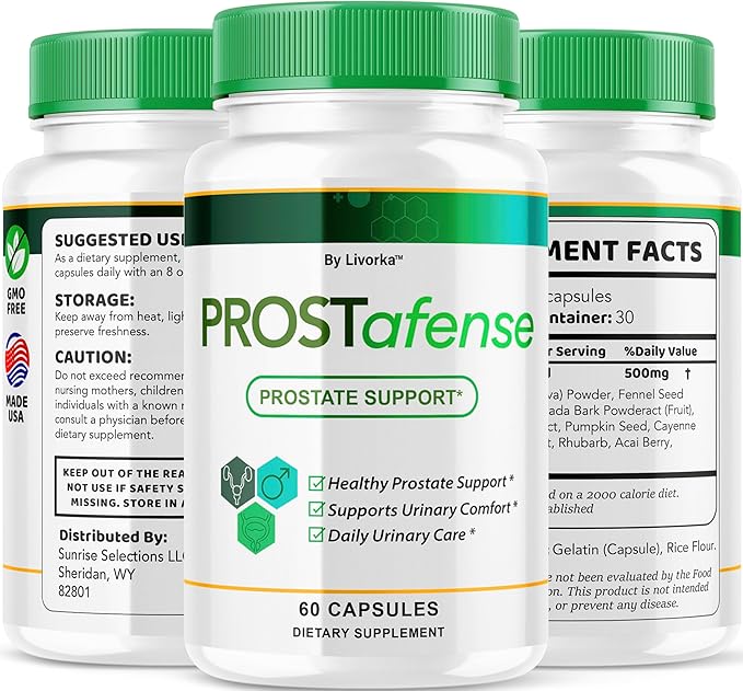 (5 Pack) Prostafense Health Supplements for Men Capsules - Official Prostafense Pills All Natural Support Prostafence Maximum Strength Premium Formula for Daily Wellness 300 Capsules For 5 Months