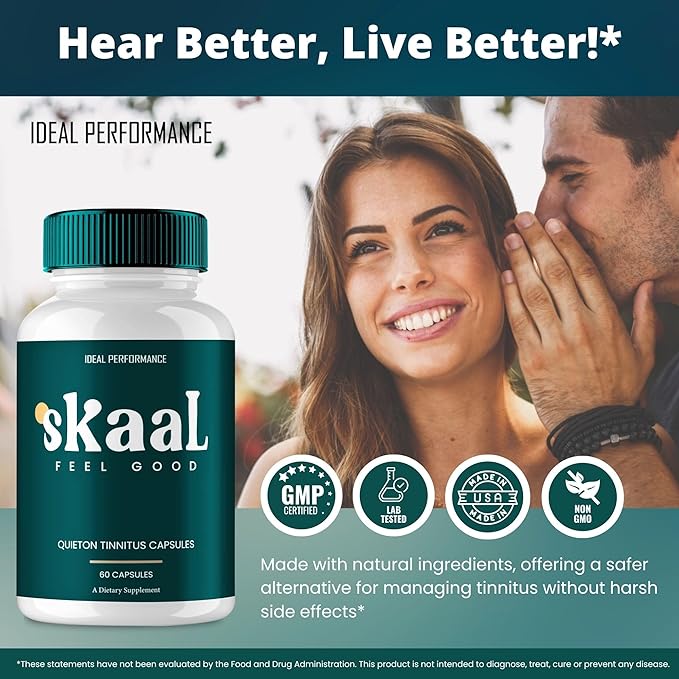 IDEAL PERFORMANCE Skaal Tinnitus Capsules - Maximum Strength All Natural Ear Health Support Reviews (2 Pack)
