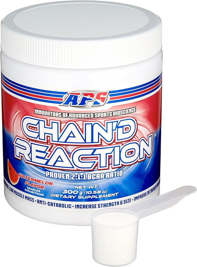 Chain'd Reaction - The Ultimate BCAA Amino Acid Recovery Aid for Muscle Growth Watermelon 300 Gram
