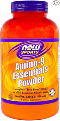 Now Foods Amino-9 Essentials Powder 330 Grams (Pack of 2)