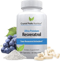 100% Natural Resveratrol Supplement - Trans-Resveratrol Supports Aging - Antioxidants Supplement Promotes Immune System &amp Joint Support (60 Capsules)