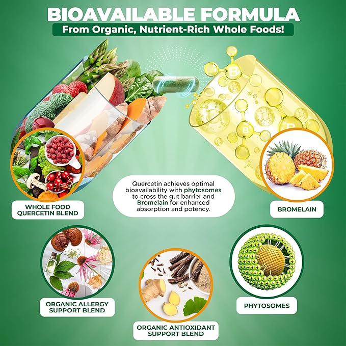 MoxyVites Quercetin with Bromelain + Vitamin D3 K2 &amp Omega-7 – Enhanced Absorption Immune Support – Bone &amp Heart Wellness Bundle
