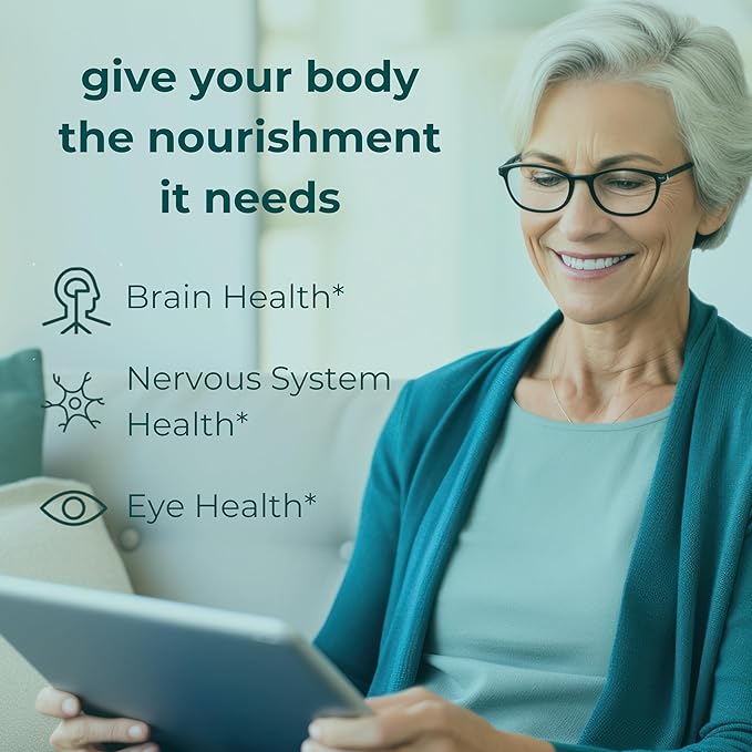 Iwi DHA Omega-3 60 Softgels (30 Servings) Plant-Based Algae Omega 3 Brain Eyes &amp Nervous System Support Dietary Supplement Krill &amp Fish Oil Alternative No Fishy Aftertaste