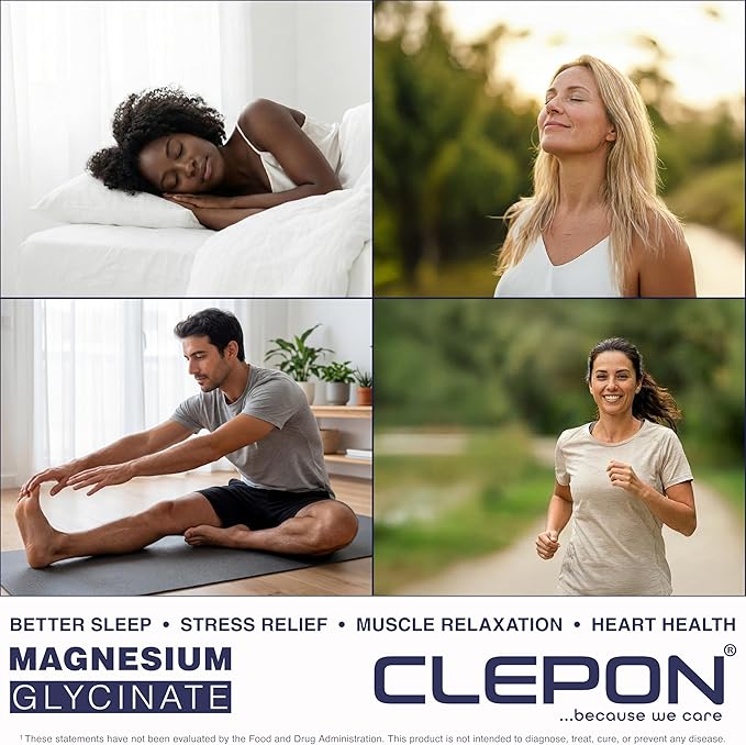 Magnesium Glycinate - 100% Chelated for High Absorption - 180 Capsules - 100mg Elemental Magnesium per Capsule - Relaxation Muscle Cramps Relief &amp Sleep Support - 3rd Party Tested Vegan