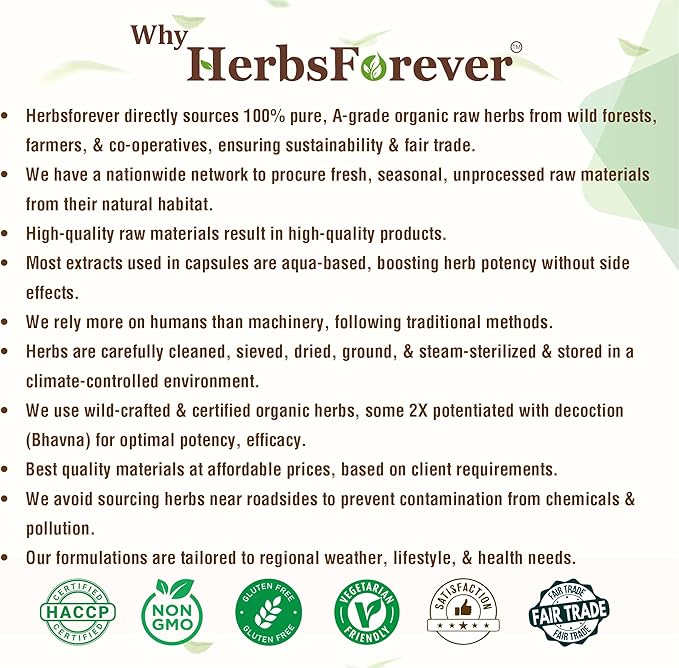 Herbsforever Khas Powder | Vetiveria Zizanioides | Natural Dietary Fiber | Non-GMO Vegan Gluten-Free | 454 GMS