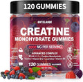 Creatine Monohydrate Gummies 8000 mg for Men &amp Women Creatine Supplement for Enhanced Muscle Growth Energy Boost - with L-Taurine Sugar Free Vegan Raspberry BlackBerry Blueberry Flavor-120 Co
