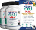 Nerve Clear Max Extra Strength Essential Vitamins &amp Minerals Nerve Health Support 60 Capsules 30-Day Supply (2)