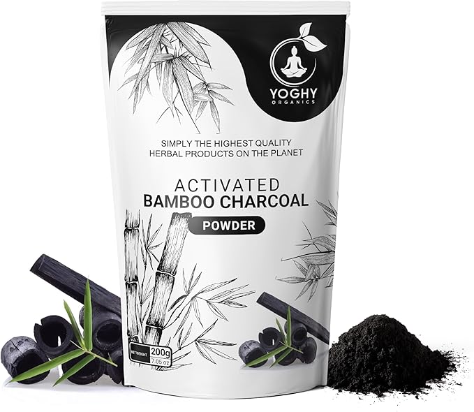 Herbals Activated Charcoal Powder 200 Gram / 7 oz | Bamboo Charcoal Powder