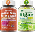 Bundle Vegan Omega 3 Supplement Gummies &amp Liver Cleanse Detox &amp Repair Gummies