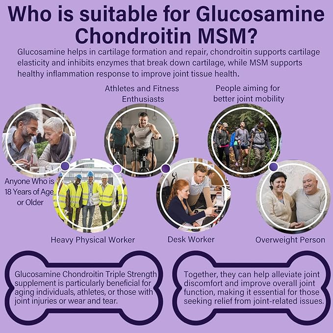 LILICARE Glucosamine Chondroitin Gummies + Iron Supplement for Women