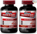 creatine alphaketoglutarate - Creatine Tri Phase - Increases Muscle Mass Creatine Monohydrate unflavored creatine monohydrate Pills Muscle Recovery Supplements Creatine Pill 2 Bottles 180 Tablets