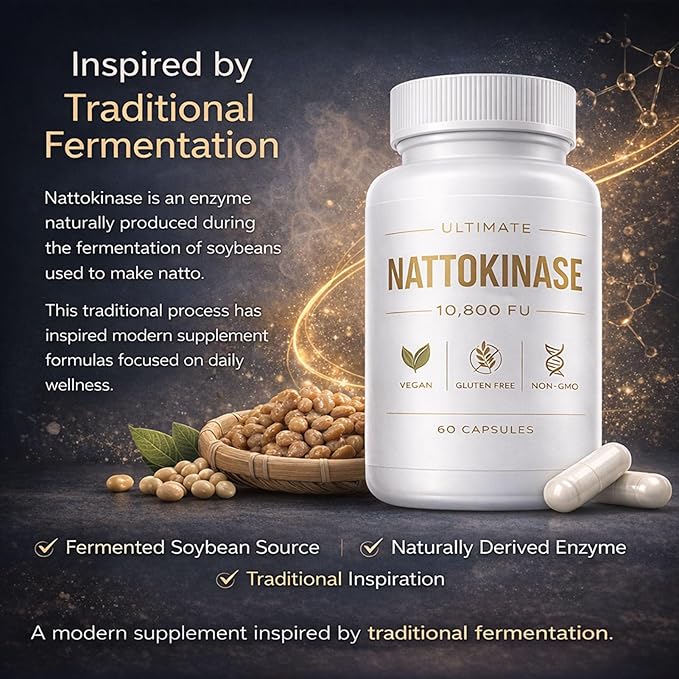 Ultimate Nattokinase - 10800 FU 60 Capsules (1Bottle)