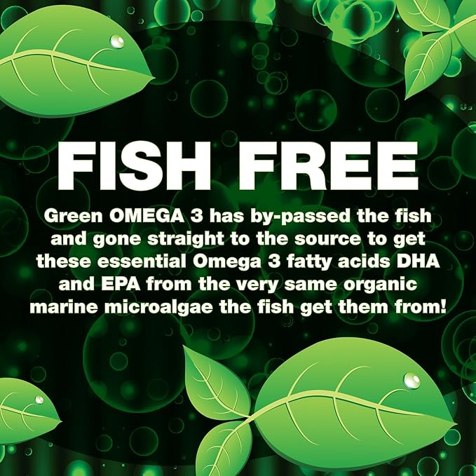 Green Nutritionals Vegan Omega3 50ml Oil - Vegan Vegetarian Kid Pet Friendly