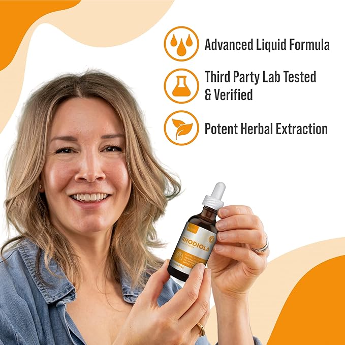 Rejuvica Health Active Rhodiola + Active Adrenal - Support Energy + Stress - Liquid Delivery for Better Absorption - Rhodiola Ashwagandha Holy Basil &amp More!