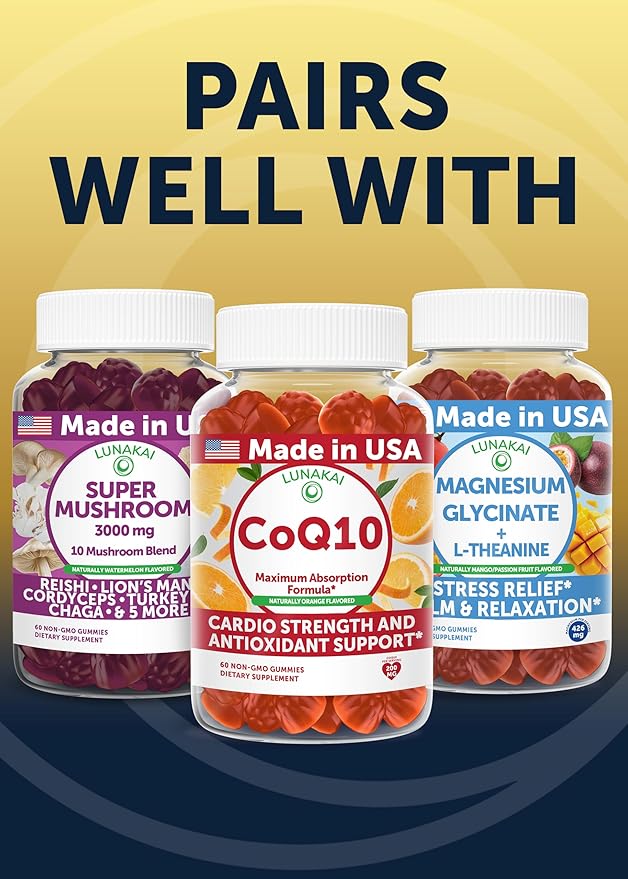 Lunakai USA Made Nattokinase Supplement – 400mg Natto Enzyme 8000 FU per Serving – Heart &amp Circulation Support – Non-GMO 60ct 4000 FU Capsule