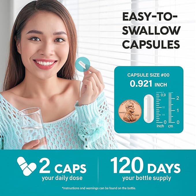 NAC Supplement | Selenium | B6 | B12 - Antioxidant Immune Support - N Acetyl Cysteine 600 mg per Capsule 1200 mg per Serving - Made in USA - Non-GMO Gluten-Free Vegan - 240 Caps 4 Month Supply