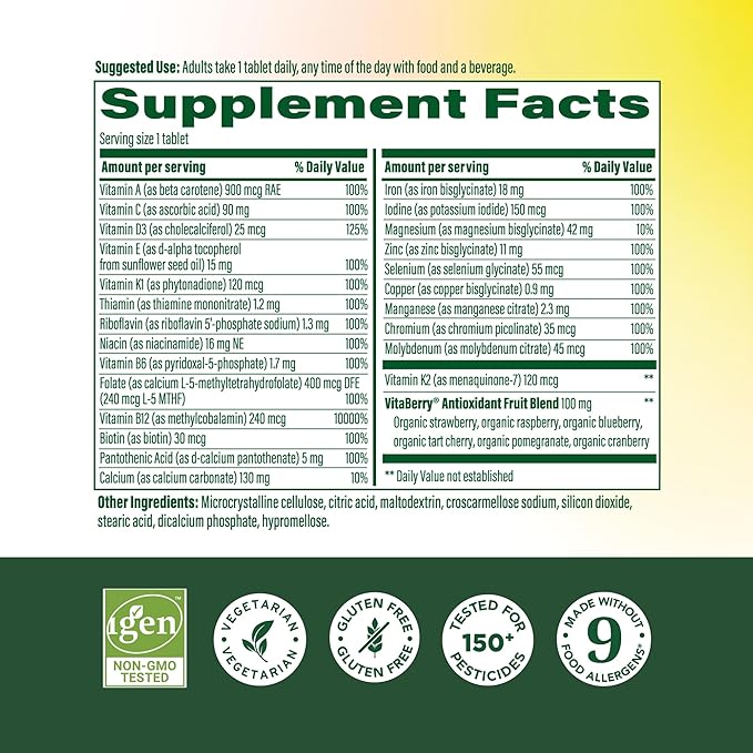 MegaFood Whole Body Methylated Multivitamin for Women - Womens Multivitamin with Magnesium Glycinate Biotin &amp Methylcobalamin B12 Vitamins - Daily Energy &amp Immune Support - 90 Tablets 90 Ser