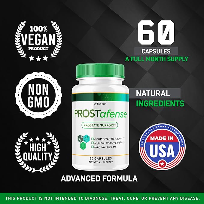 (5 Pack) Prostafense Health Supplements for Men Capsules - Official Prostafense Pills All Natural Support Prostafence Maximum Strength Premium Formula for Daily Wellness 300 Capsules For 5 Months