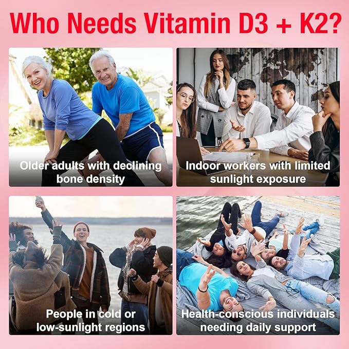 2 Pack Liposomal Vitamin 20000IU D3 + 400mcg K2 SupplmentComplex Magnesium Glycinate Malate &amp Citrate Calcium Zinc Rich In Vitamins B &amp C Stress Relief Relaxation &amp Bone Support fo