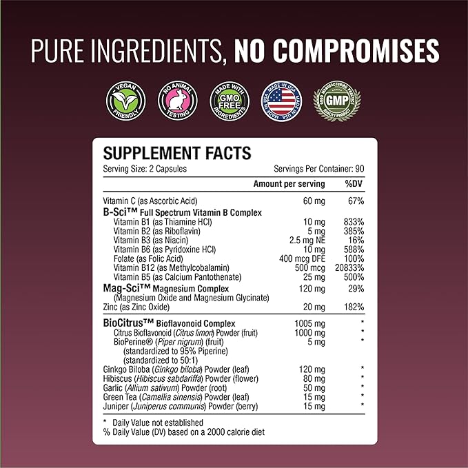 Approved Science Tinnitol - Tinnitus Support Supplement - Ease Ringing in The Ears - Boost Inner Ear Health - 2 Bottles - 6 Month Supply - Made in The USA