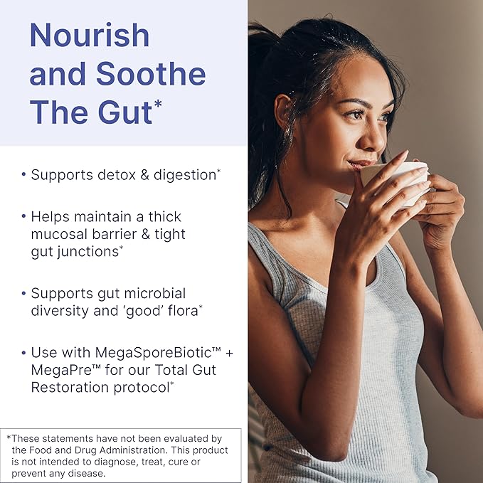 Microbiome Labs MegaMucosa - Amino Acids Supplement with Dairy-Free Immunoglobulins - Gut Health + Immune Support for Women &amp Men - for Complete Mucosal Support (180 Capsules)