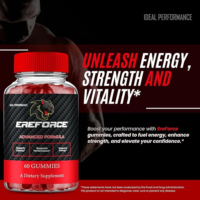 Ereforce Gummies Ereforce Reviews Supplement Gummies - Maximum Strength Performance All Natural Support Overall Health &amp Wellness Premium Ere Force Advanced Support Gummy Reviews (2 Pack)