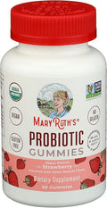 Mary Ruth's Organic Strawberry Probiotic Gummies 60 CT