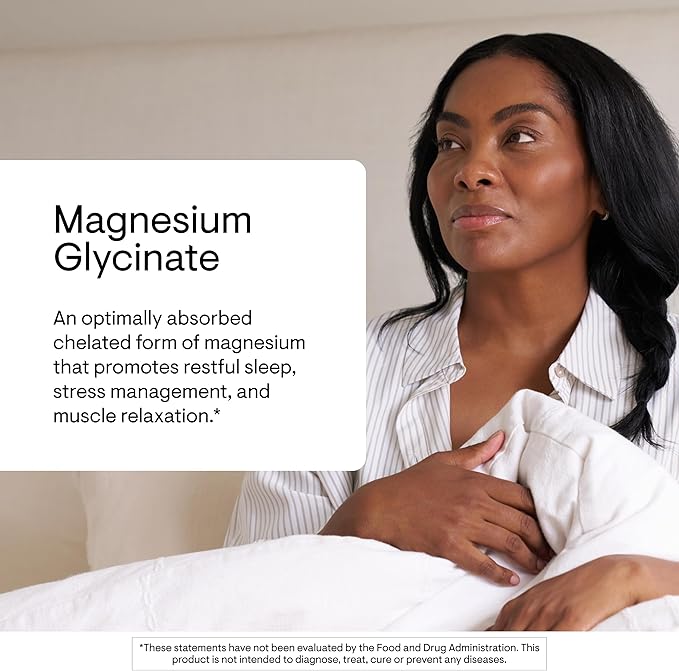 THORNE - Magnesium Glycinate - Supports Restful Sleep Muscle Relaxation Heart Health &amp Metabolism* - Chelated Magnesium Capsules - Third-Party Certified - Gluten Dairy &amp Soy-Free - 90 Servi