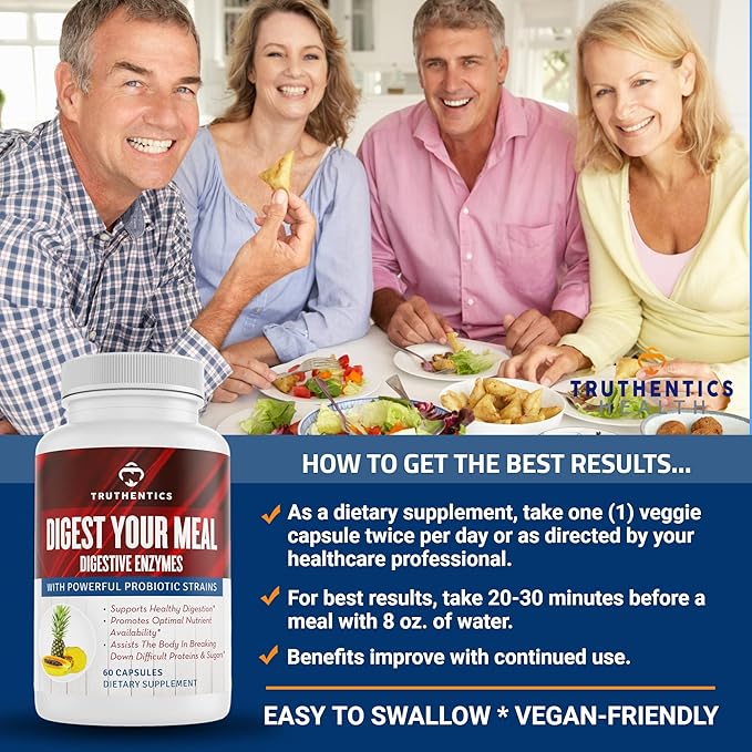 TRUTHENTICS Liver Health and Digestive Enzymes Bundle - Support for Liver Cleanse Detox Digestion Nutrient Absorption Occasional Gas and Bloating - Gluten Free Non-GMO