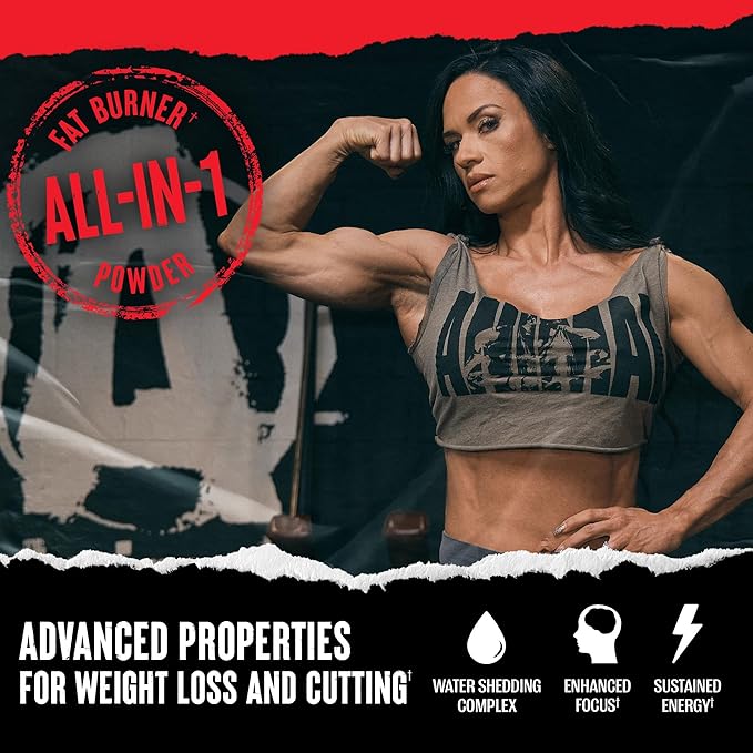 Animal Cuts Thermogenic Fat Burner Powder - Weight Loss for Women and Men for Metabolism Energy Focus and Nootropic Brain Support with Ketones Appetite Suppressant - Blue Ice Pop Flavor
